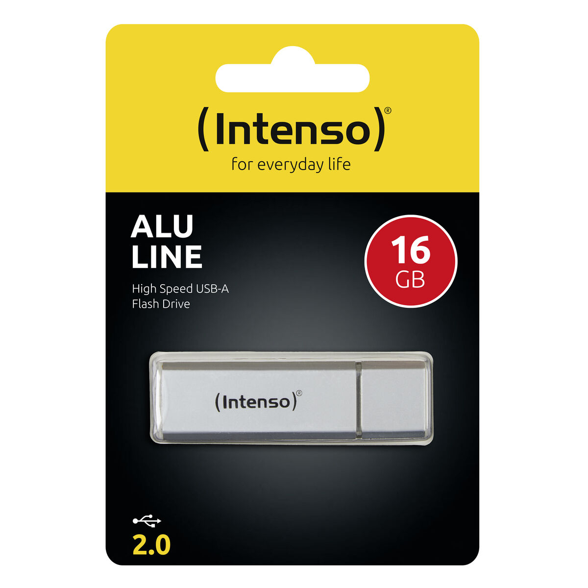 USB-Penn INTENSO Alu Line Sølv 16 GB